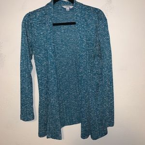 Blue long sleeve cardigan